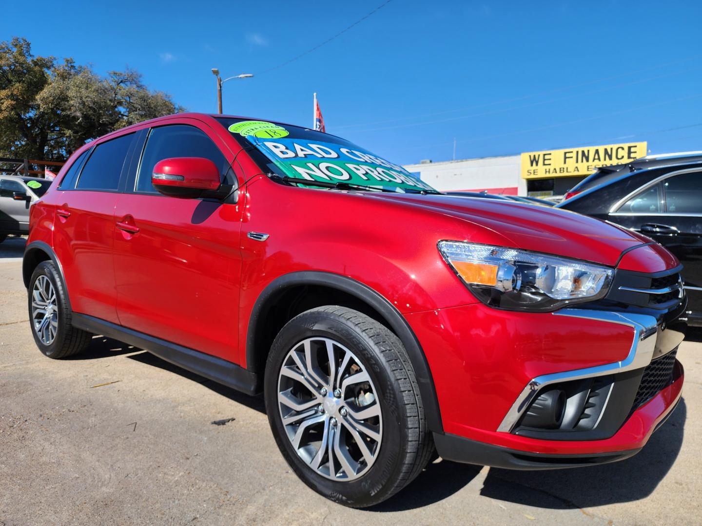 2018 RED Mitsubishi Outlander Sport ES (JA4AP3AU2JZ) with an 2.0L L4 DOHC 16V engine, CVT transmission, located at 2660 S.Garland Avenue, Garland, TX, 75041, (469) 298-3118, 32.885551, -96.655602 - Welcome to DallasAutos4Less, one of the Premier BUY HERE PAY HERE Dealers in the North Dallas Area. We specialize in financing to people with NO CREDIT or BAD CREDIT. We need proof of income, proof of residence, and a ID. Come buy your new car from us today!! This is a Very clean 2018 MITSUBISHI OU - Photo#1